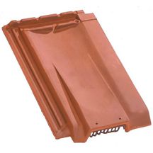 Tuile de ventilation / chatière (section avec grille 50cm²) à tenon très haut ardoise pour H10 teinte 011 EDILIANS