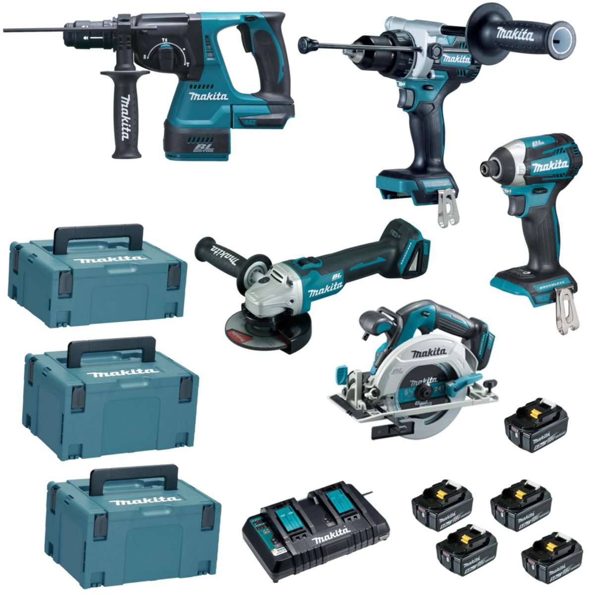 Stanley Outils - Set Perceuse-visseuse Et Meuleuse D'angle Sans Fil 18 V 2 Batteries Li Ion 2 0 Ah Chargeur Sfmck471d2s Qw