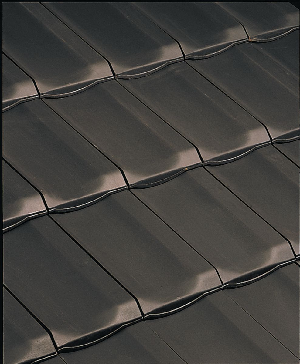 Tuile H 10 203 terre cuite ardoisé 405x364 mm teinte 011 EDILIANS