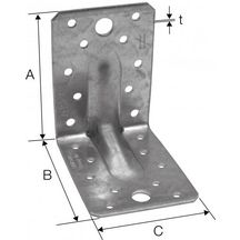 Equerre mixte renforcée Simpson 90x90x65 mm ép. 2,5 mm