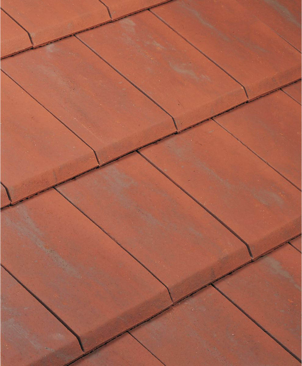 EDILIANS - Tuile terre cuite Alpha 10 rouge ancien 455x310 mm teinte ...