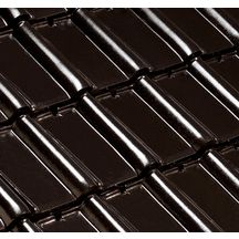 Tuile terre cuite Artoise noir brillant 321x426 mm EDILIANS