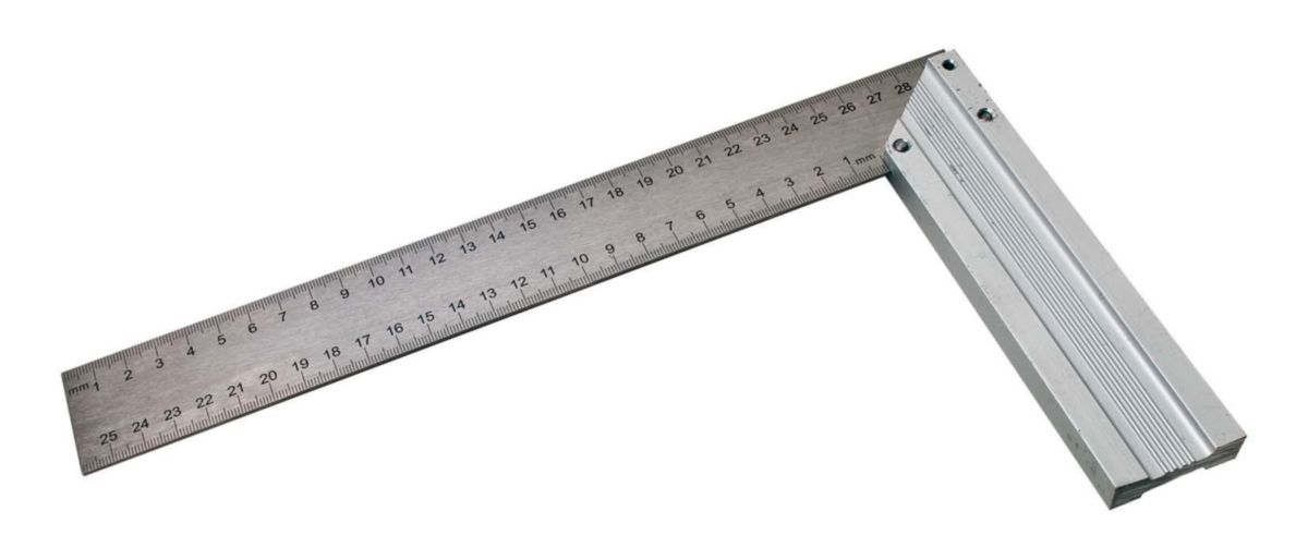JOUANEL - Équerre fixe à dosset 400 mm en aluminium et règle en inox ...