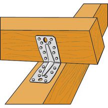 Equerre mixte renforcée Simpson 90x90x65 mm ép. 2,5 mm