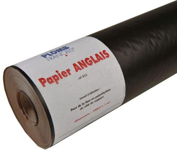 ECOBAT Rouleau papier anglais kraft avec revêtement de polyéthylène