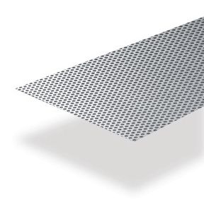 Feuille D'aluminium Perforée R5 T8 - Taille Sur Mesure, Trous De 5 Mm, Pas De 8 Mm, épaisseur 3 Mm