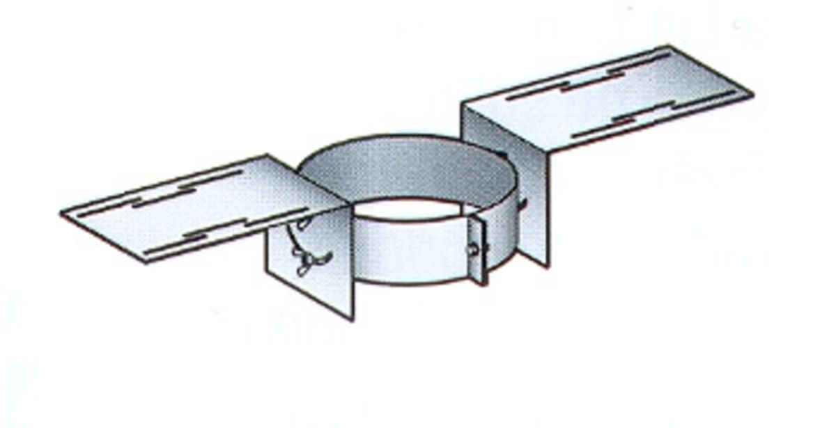POUJOULAT - Support toit THERMINOX TI, diamètre 150 mm SAT 150 TZ / réf