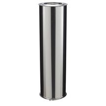 Elément droit Inox-Inox diamètre 230 mm longueur 100 cm RAL 9005 noir profond ED 1000230I Réf. 31230005/9005