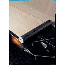 Feuille souple d'étanchéité Sopralène Flam 180 ardoise noir rouleau de 6x1,00m